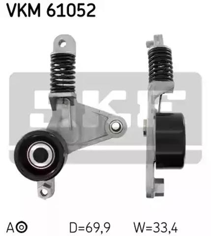 Натяжний ролик VKM61052 SKF