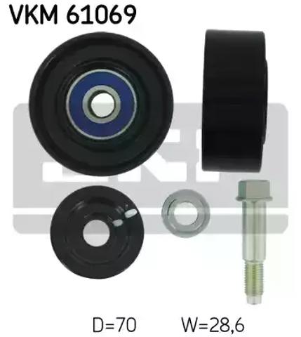 Ролик приводного ременя, паразитний VKM61069 SKF
