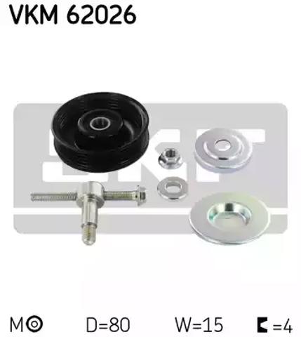 Ролик натягувача приводного ременя VKM62026 SKF