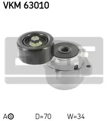 Натяжна планка поліклинового ременя VKM63010 SKF
