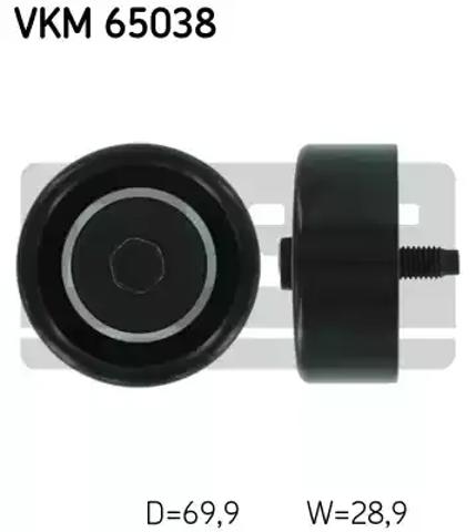 Ролик приводного ременя, паразитний VKM65038 SKF