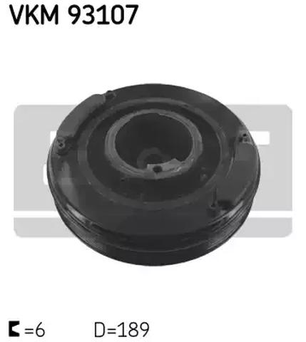 Шків колінвала (демпфер ) VKM93107 SKF