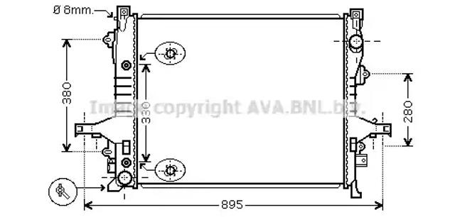 Радіатор основний VO2133 AVA