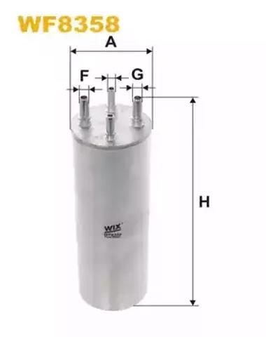 Фільтр тонкого очищення палива WF8358 WIX