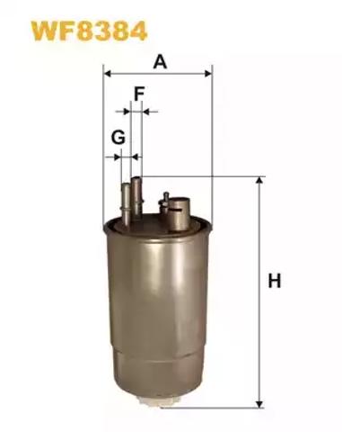 Фільтр тонкого очищення палива WF8384 WIX