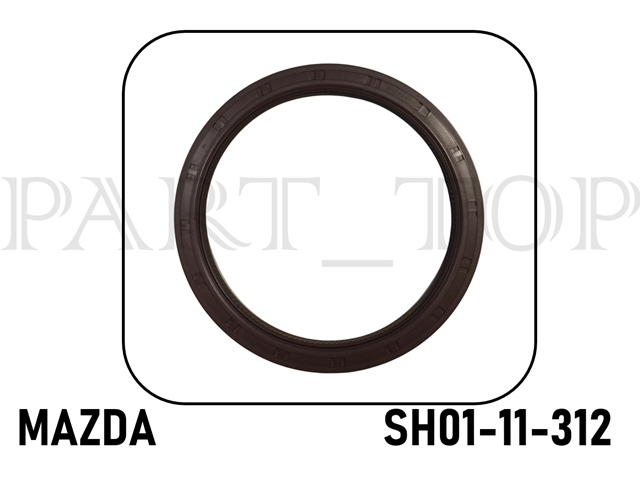Сальник коленвала двигуна, задній SH0111312 MAZDA