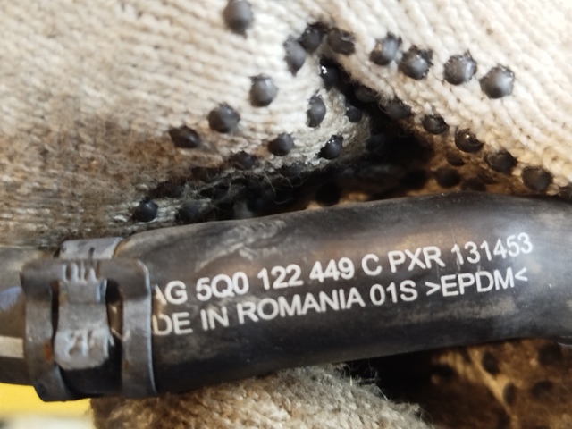 Шланг розширювального бачка, верхній 5Q0122449C VAG