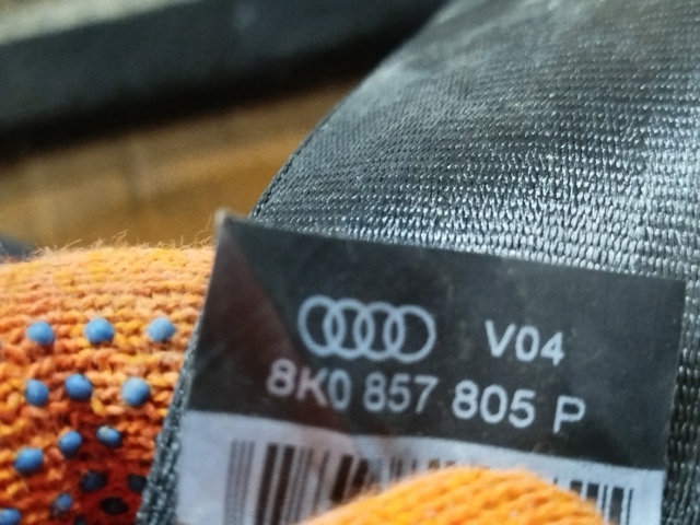Пасок безпеки задній 8K0857805P VAG