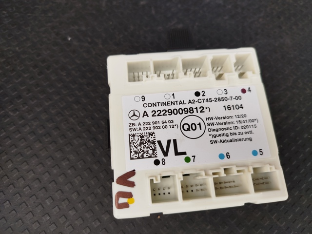 Блок комфорту передніх дверей A2229009812 MERCEDES