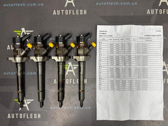 Форсунки електромагнітні 0445110239 PEUGEOT