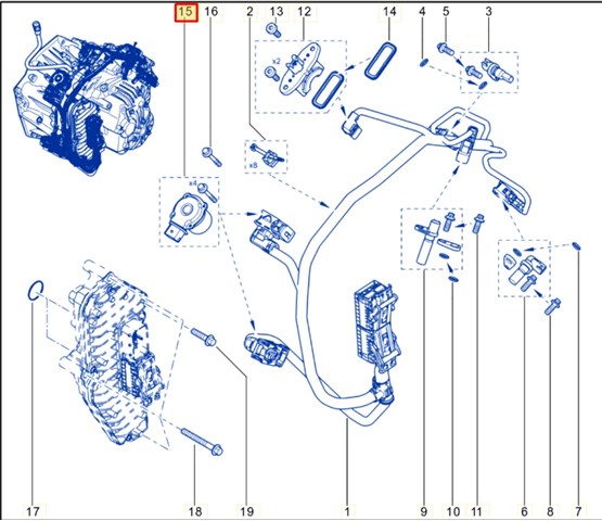 Клапан контролю гідроприводу зчеплення 305730606R RENAULT