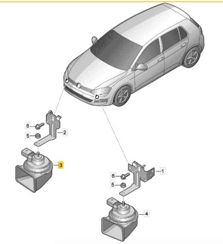 Сигнали звукові 5Q0951221 VAG