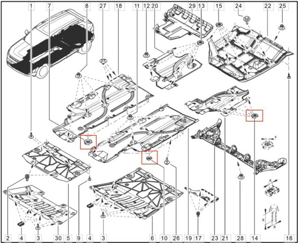 Кліпса кріплення накладок порогів 7703041045 RENAULT