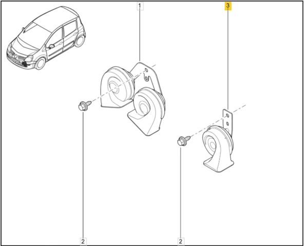 Клаксон 8200146198 RENAULT