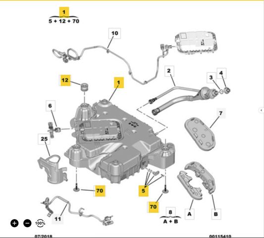 Бак AD BLUE 9822257280 PEUGEOT