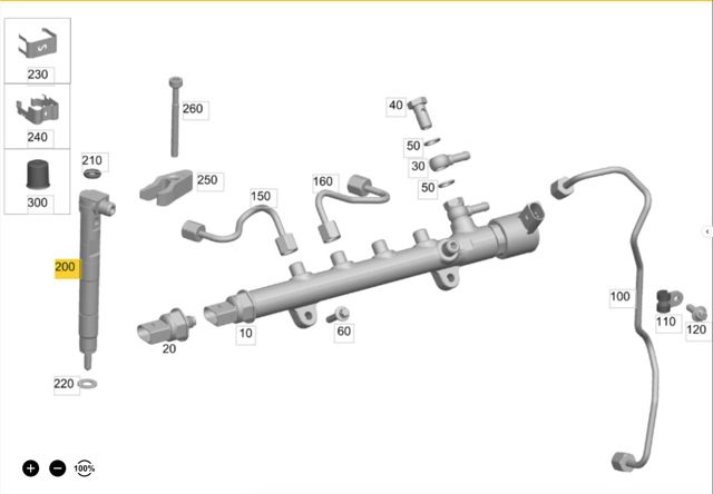 Форсунка паливна A6510703287 MERCEDES