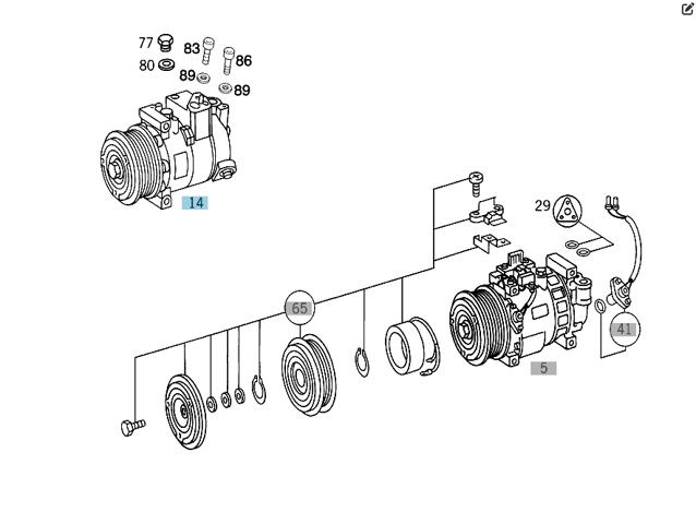 Компресор кондиціонера A0002302011 MERCEDES