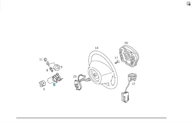 Замок запалювання A1634620030 MERCEDES
