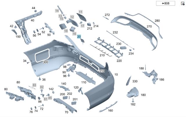 Заглушка бампера буксирувального гака, задня A2058850256 MERCEDES
