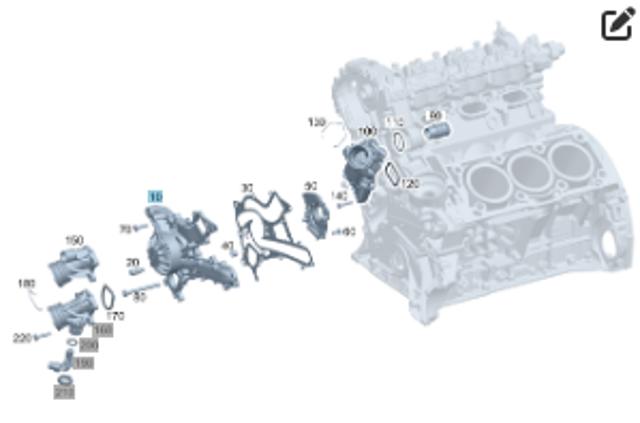 Водяний насос A2762000801 MERCEDES
