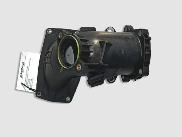 A6510900028 пластиковое колено - трубопровод впускного коллектора двигателя om651 r4 2.2 cdi A6510900028