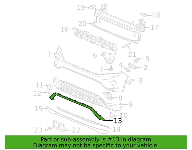 Переднє ікло бампера 3CM807532AV3 VAG
