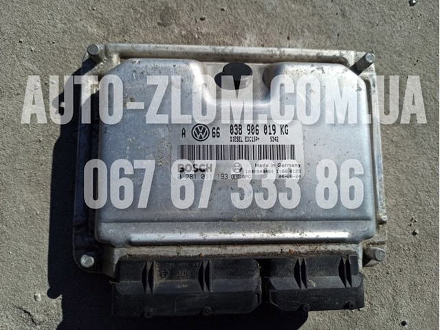Модуль управління двигуном 038906019KG VAG