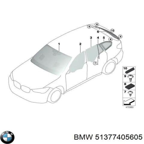 Задня кватирка ліва 51377405605 BMW