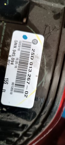 Ліхтар задній правий, внутрішній 5NN945094 VAG