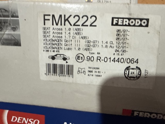 Колодки гальмівні задні, барабанні FMK222 FERODO