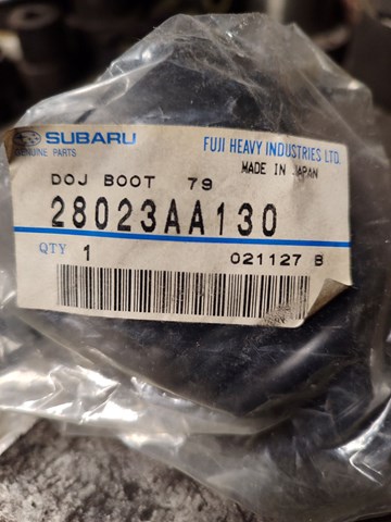 Пильник ШРКШ внутрішній, передній півосі 28023AA130 SUBARU