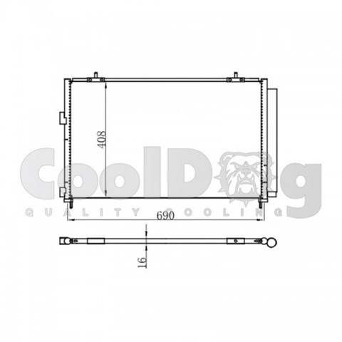 Радіатор кондиціонера CLD4009 CoolDog