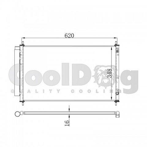 Трубопроводи і радіатор кондиціонера CLD4032 CoolDog
