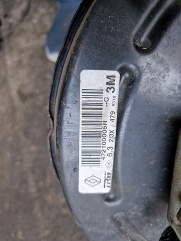 Підсилювач гальма вакуумний 472100005R RENAULT