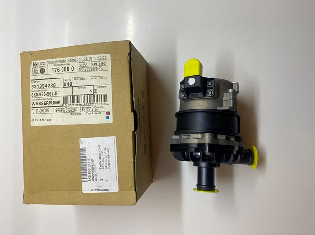 Водяний насос охолодження електро додатковий 8K0965567B VAG