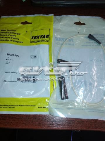 Датчик зносу гальмівних колодок, задній 98020700 TEXTAR