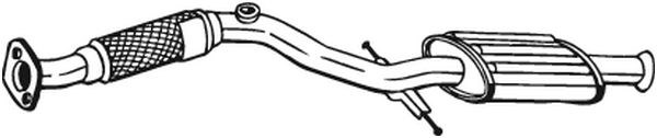 Глушник передній hyundai matrix 165-295