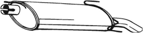 Глушник задній opel astra f 91-02 185-309