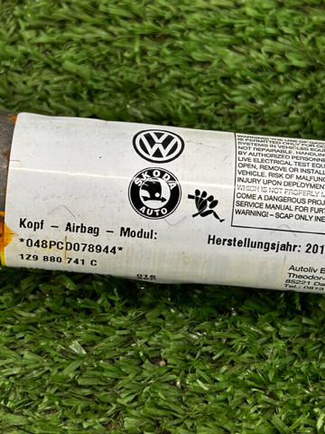 Подушка безпеки, шторка бічна, ліва, AIRBAG 1Z9880741C VAG