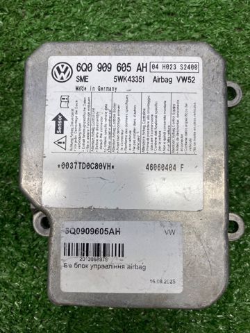 Модуль-процесор управління подушки безпеки 6Q0909605AH VAG