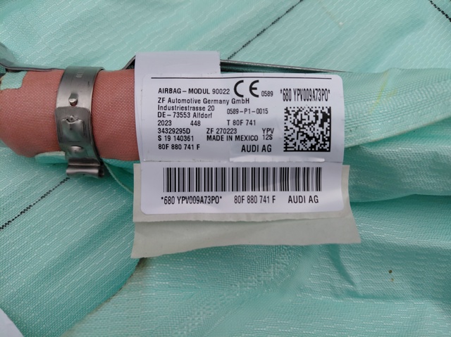 Подушка безпеки, збоку ейрбегів 80F880741F VAG