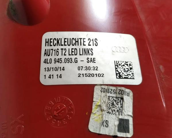 Ліхтар задній лівий 4L0945093G VAG