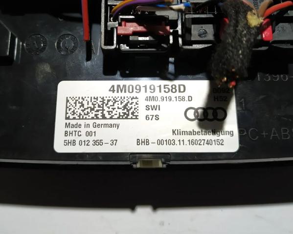 Регулятор вентилятора обігрівача 4M0919158DSWI VAG