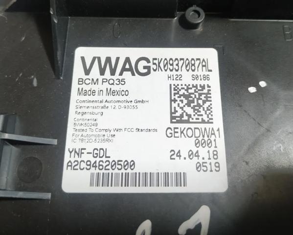 Блок управління комфорту 5K0937087AL VAG