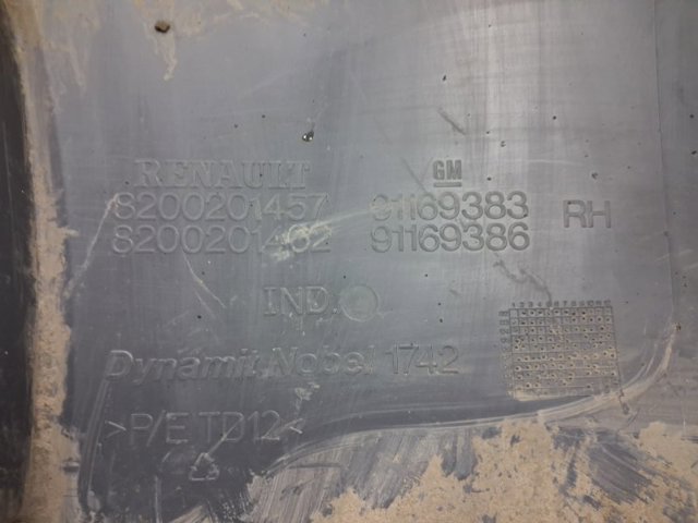 Ікло заднього бампера праве 8200201457 RENAULT