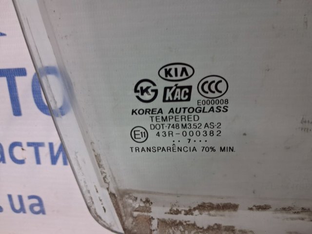 Скло пасажирських дверей 824213E010 HYUNDAI