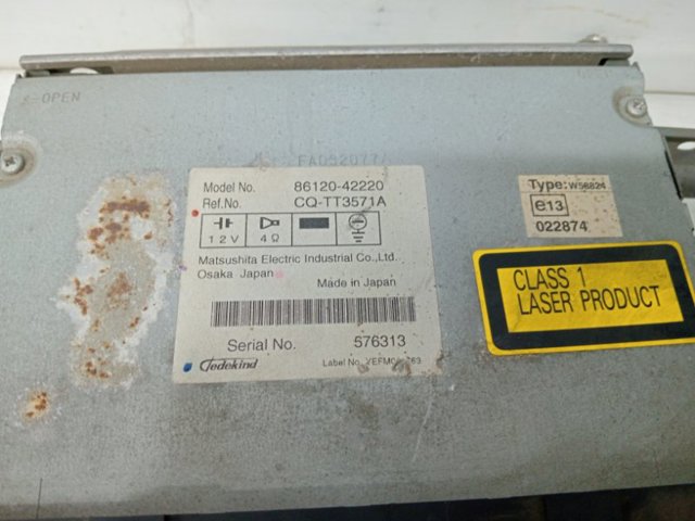 Магнітола 8612042220 TOYOTA