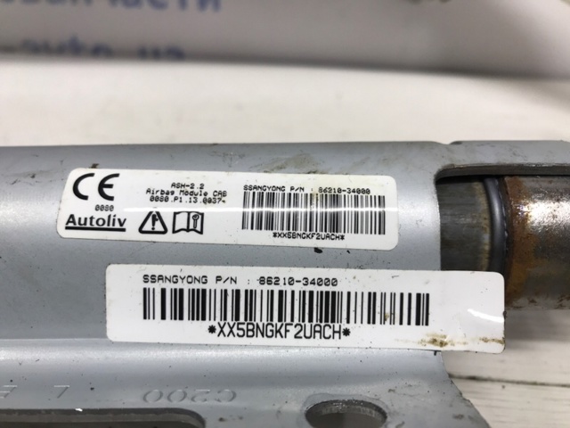 Подушка безпеки, збоку, ліва, AIRBAG 8621034000 SSANG YONG