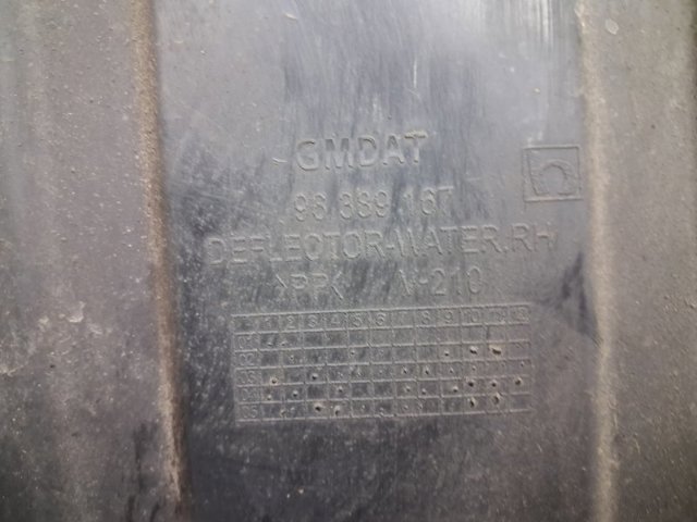 Захист двигуна, правий 96389167 GM