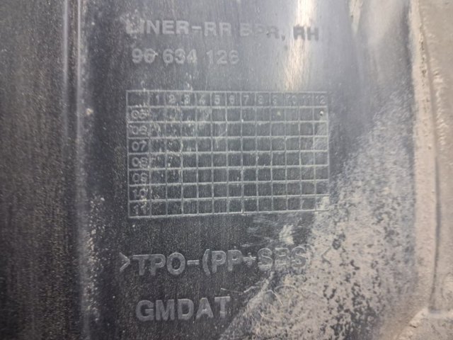 Підкрилок задній правий 96633558 GM